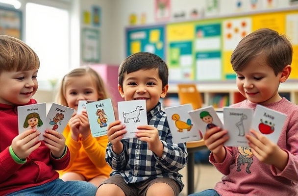 Vocabulary games with flashcards