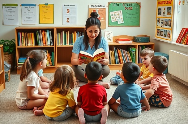Group storytelling session