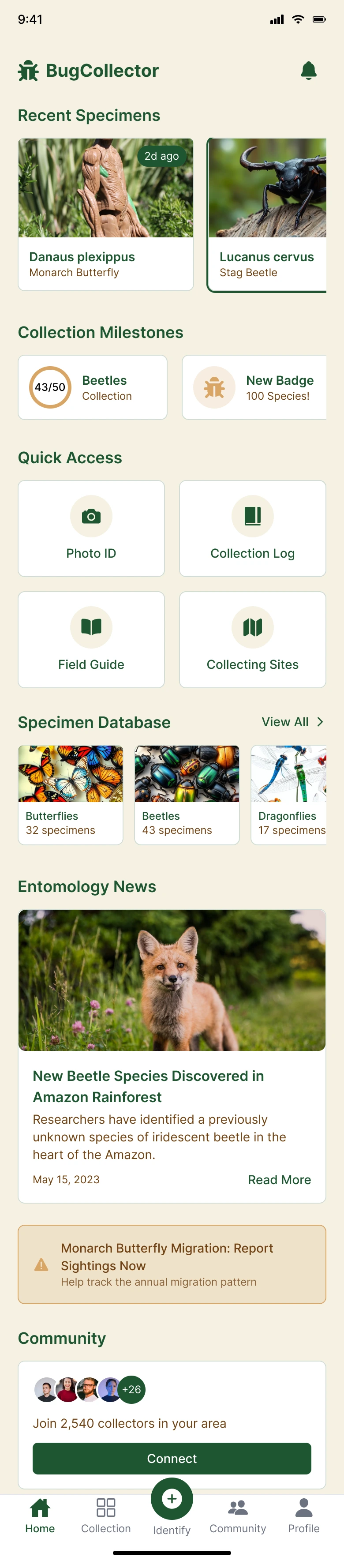 Insect Collection Manager - BugCollector