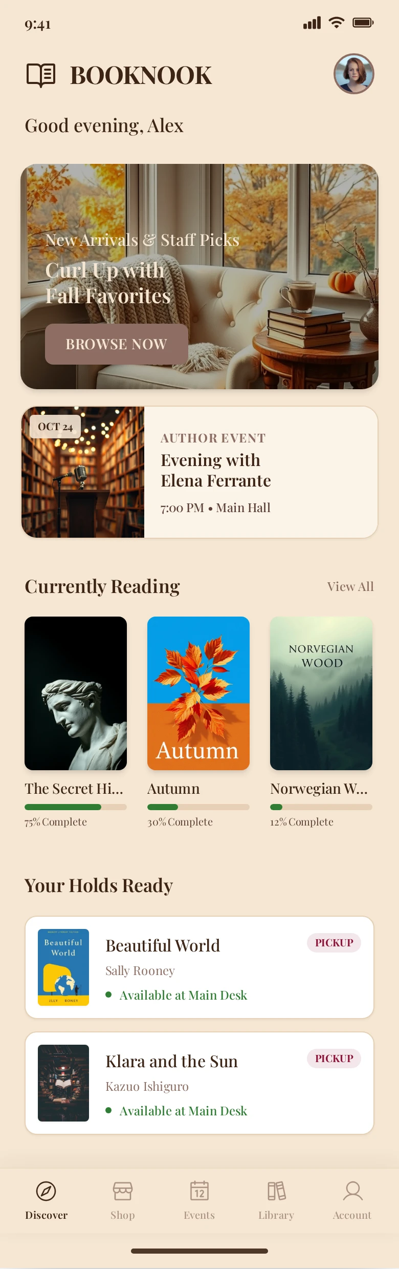 Independent Bookstore App - BookNook